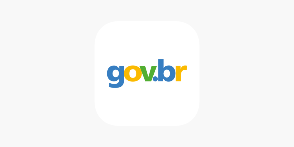 Logo of the Brazilian government website featuring the text 'gov.br' in blue, green, yellow, and orange.