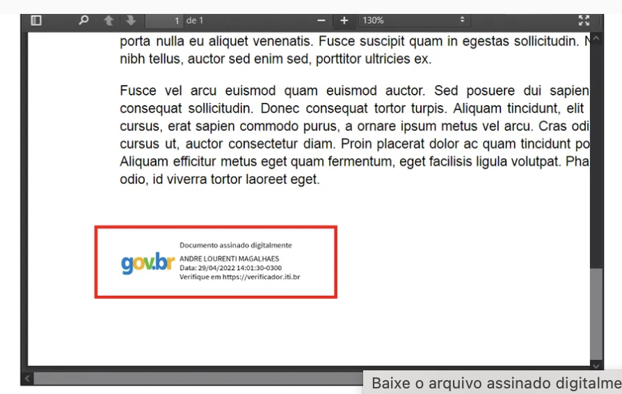 Screenshot of a digital document assistance page with a government logo and contact information.